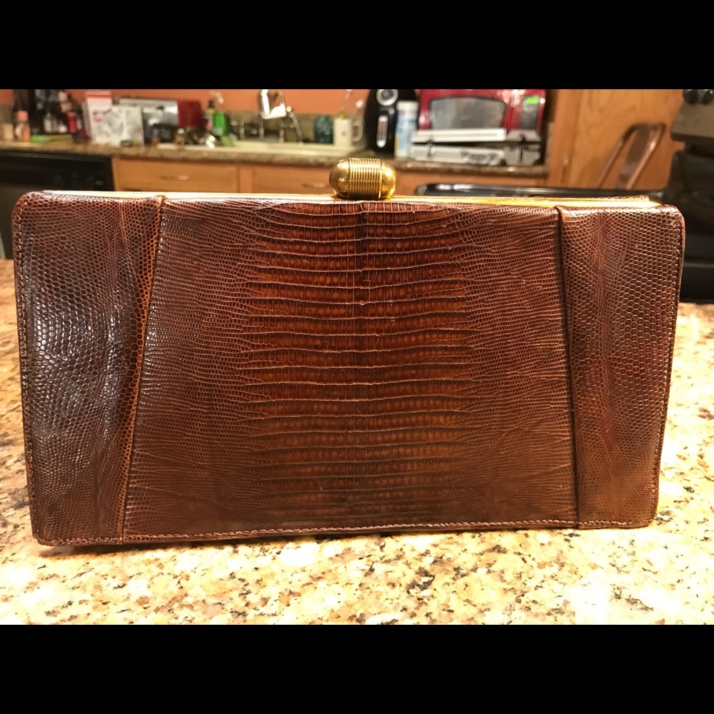 Vintage Alligator Clutch/Purse by Escort